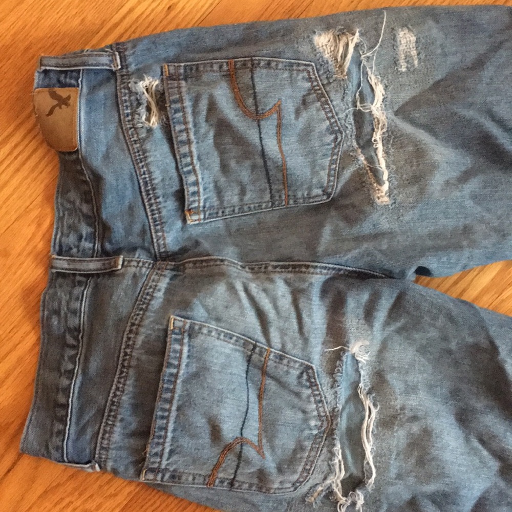 Distressed American Eagle Jeans